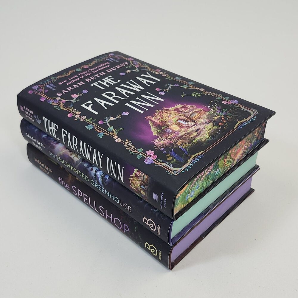 Sarah Beth Durst Faraway Inn Spellshop Enchanted Greenhouse Hardcover Books Set